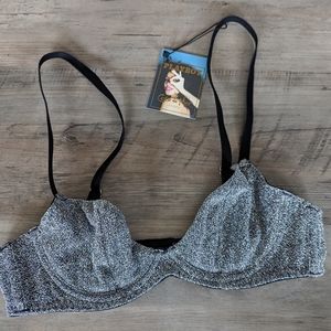 coco de mer Silver Shimmer Bra